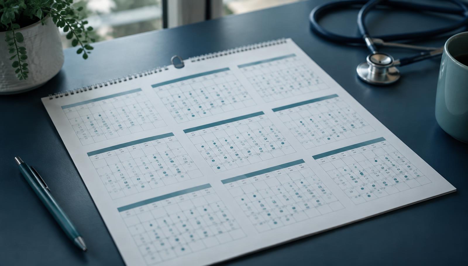 One year of GLP-1 therapy shown as 365 daily marks with 51 percent covered, illustrating mean proportion of days covered
